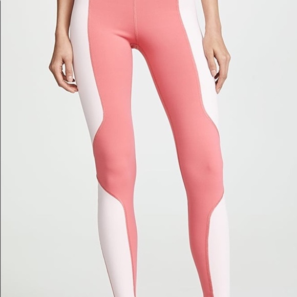 Live The Process Geometric Colorblock High Rise Leggings Pink Size XS - Picture 7 of 16